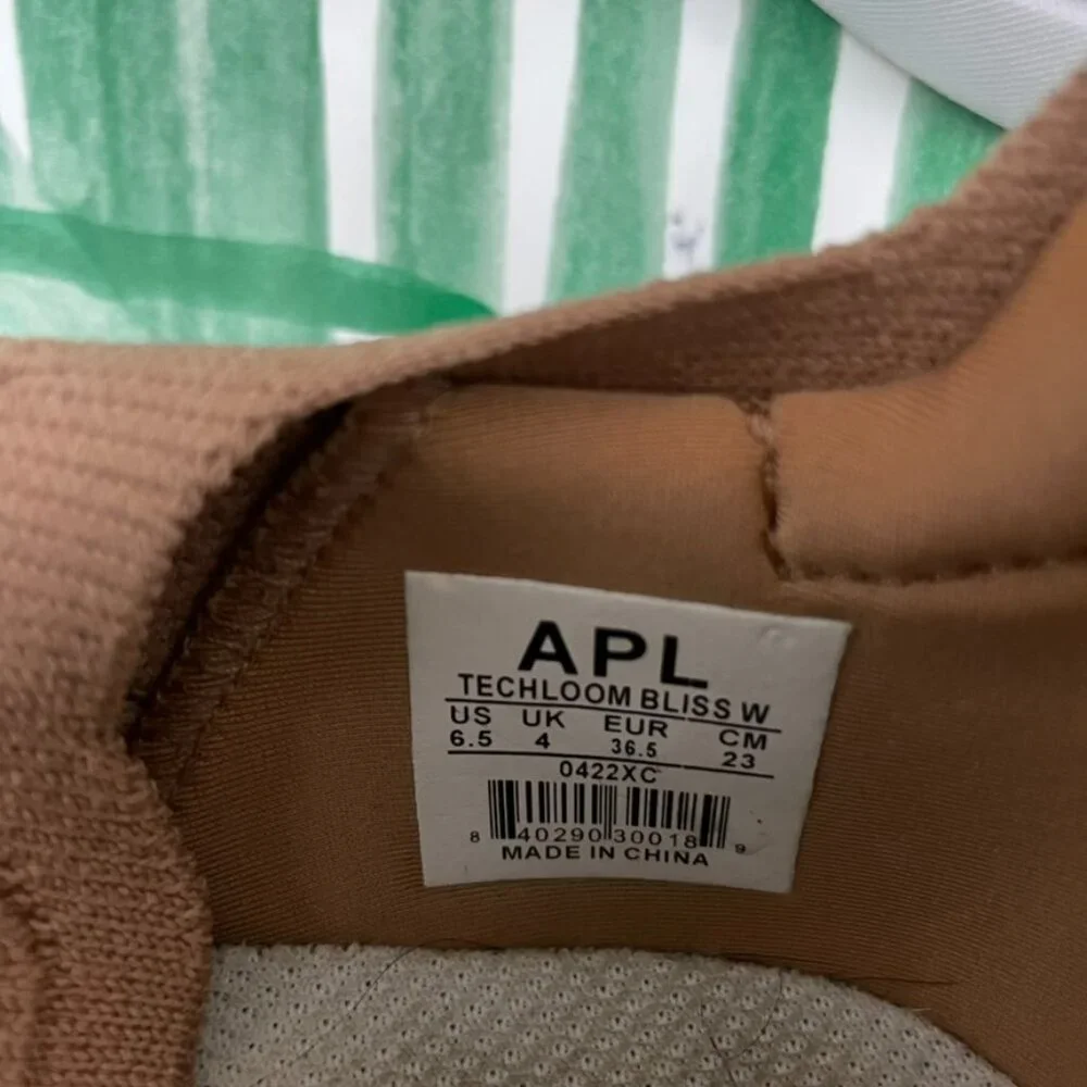 APL Techloom Bliss Knit Sneakers Caramel/Parchment/Ivory Size 6.5_3
